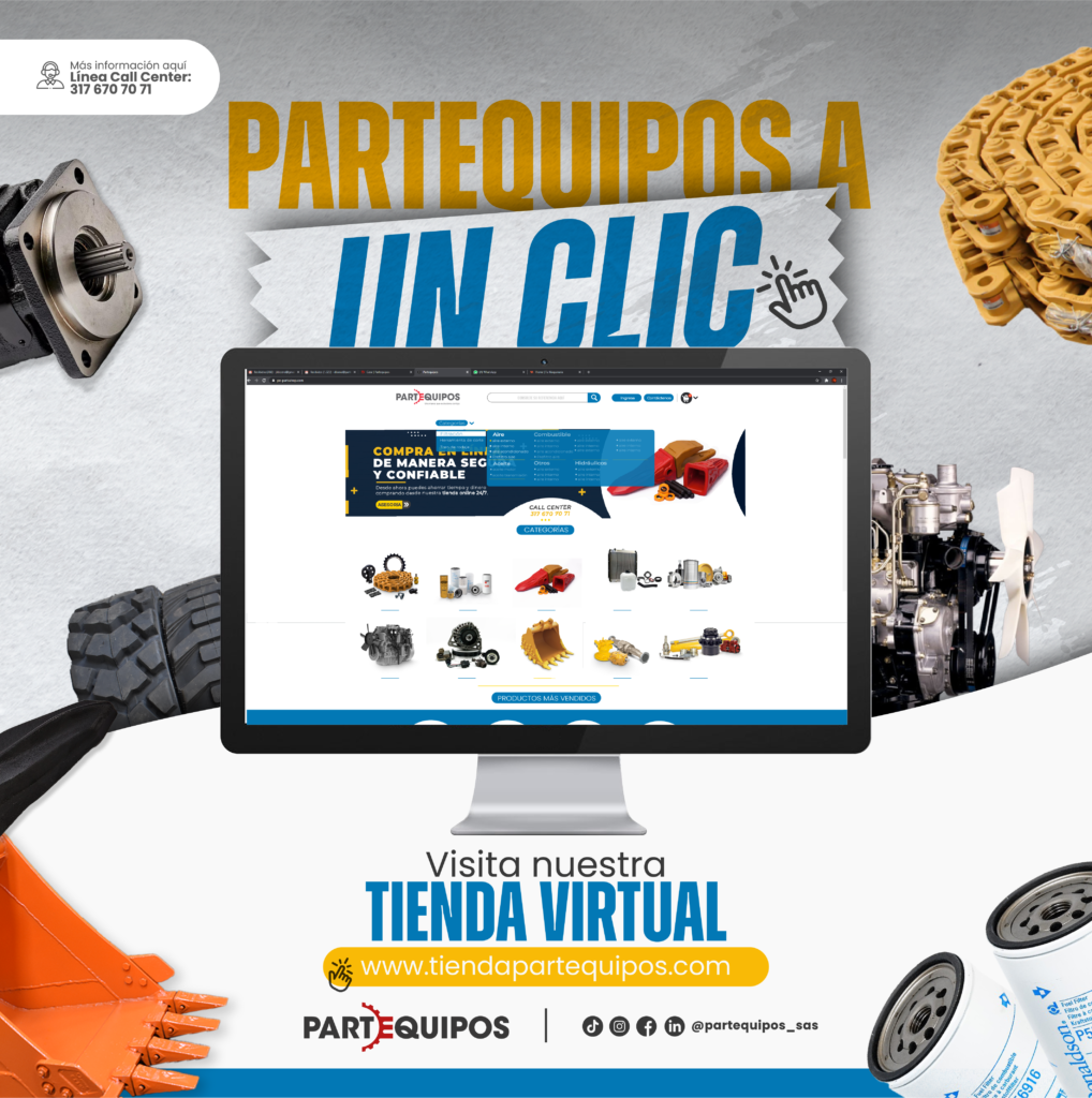 tienda virtual de venta de repuestos para maquinaria pesada a nivel nacional