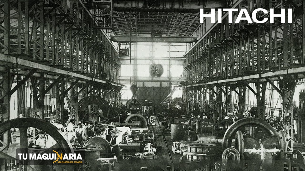 imagen de hitachi con maquinaria pesada antigua