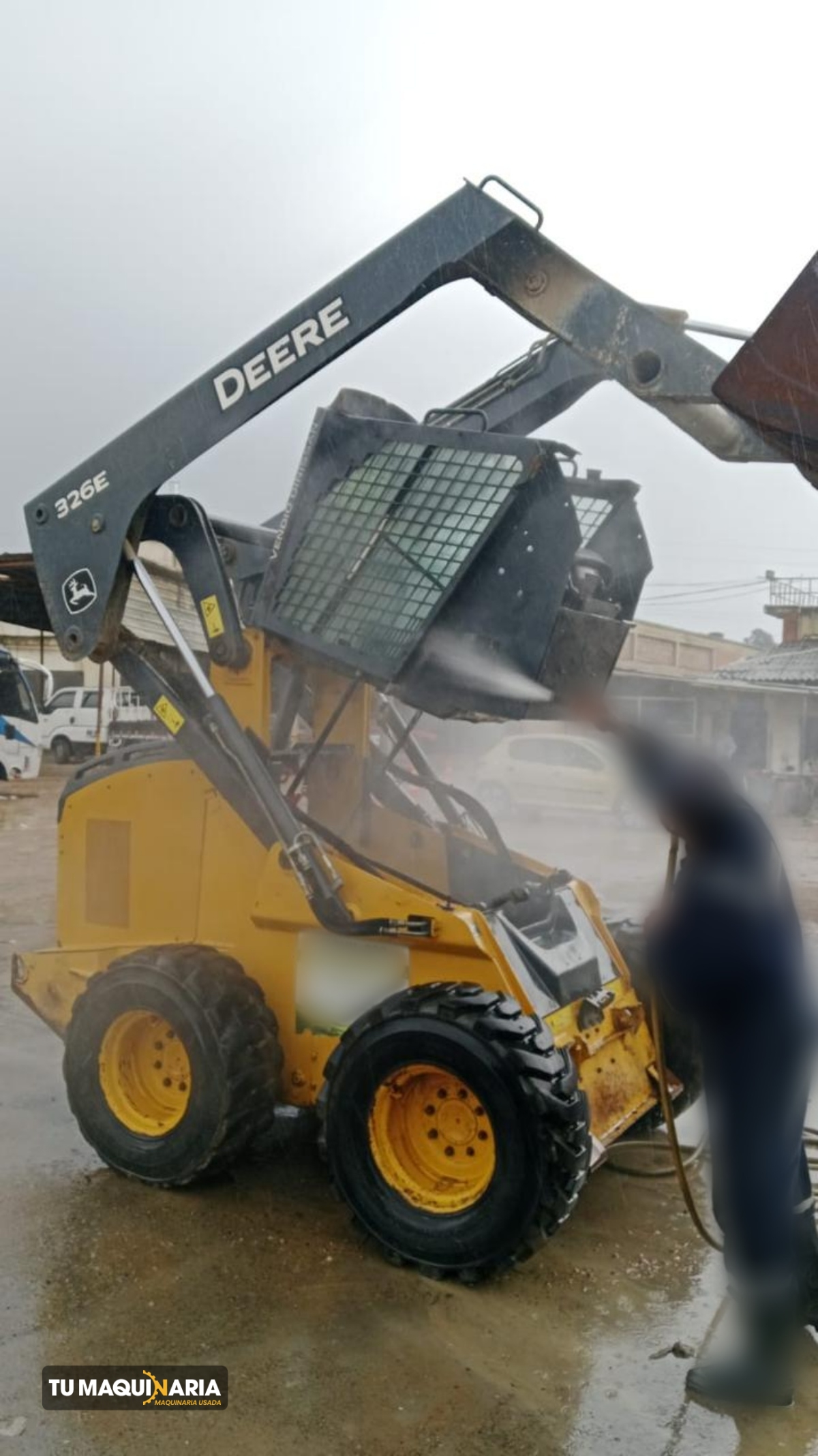 minicargador usado 2015 JOHN DEERE 326E - BRAZO EXC tm1458 (4)