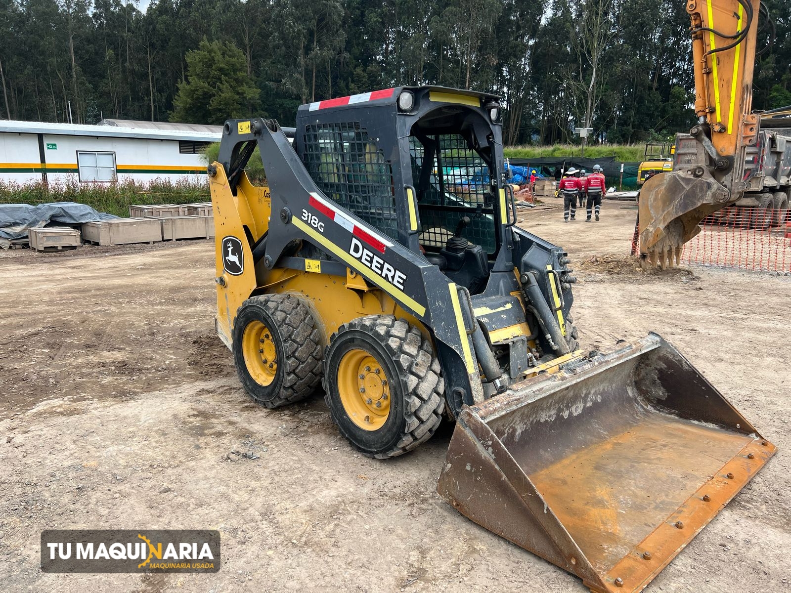 minicargador usado 2020 john deere 318g tm1429 (2)