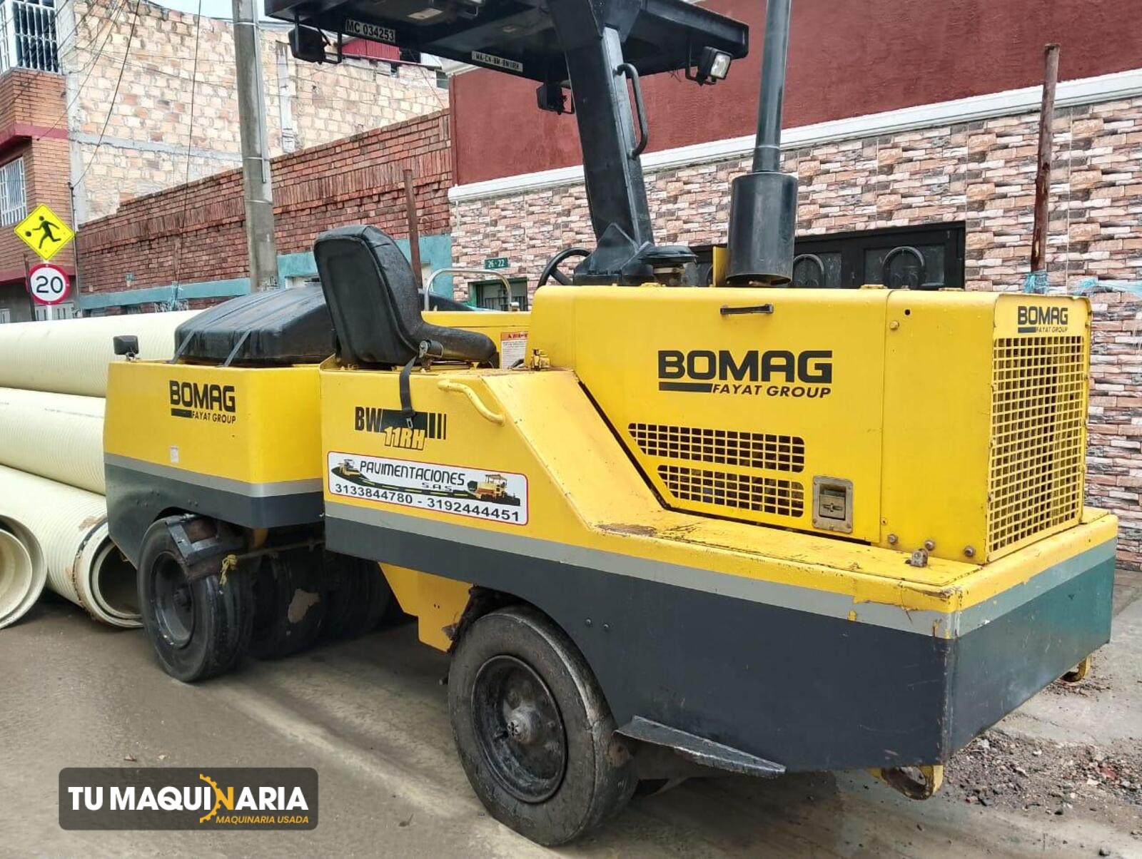 vibrocompactador usado 2010 bomag bw11rh - tm1468 (6)
