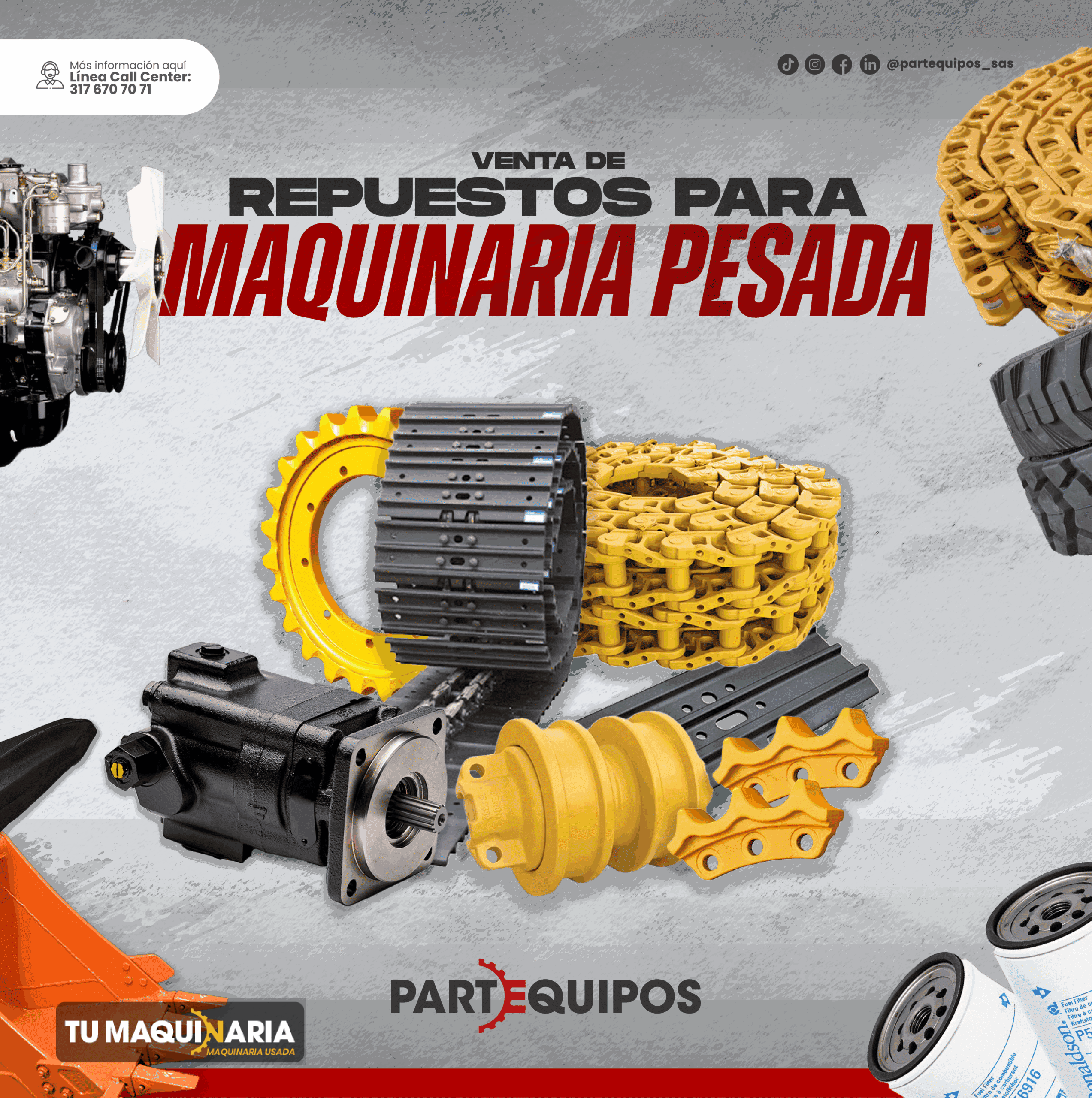 venta de repuestos para maquinaria pesada